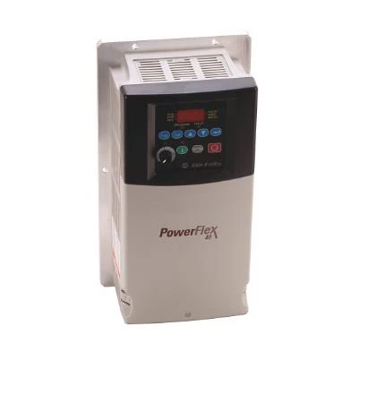 Inversor CA Allen-Bradley 22B-D017N104 PowerFlex 40, 480 VCA, 3PH, 17 A, 7,5 KW, 10 HP, tamanho de estrutura C, IP20 (aberto), display LED, teclado digital, sem filtro compatível com CE, RS485, tipo IP20